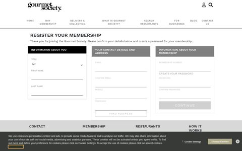 Registration | The Gourmet Society UK