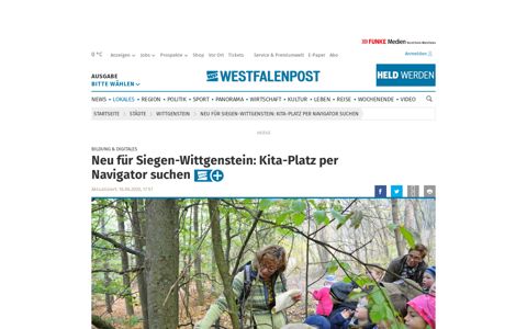 Neu für Siegen-Wittgenstein: Kita-Platz per Navigator suchen ...