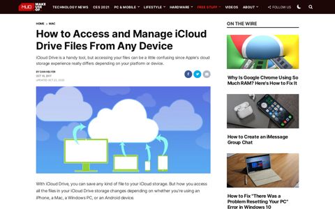 How to Access and Manage iCloud Drive Files From Any Device
