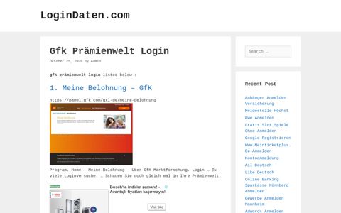 Gfk Prämienwelt Login - LoginDaten.com