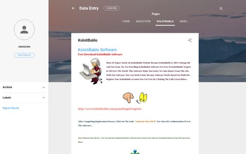 KolotiBablo - Data Entry - blogger