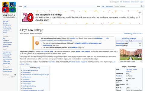 Lloyd Law College - Wikipedia