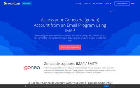Access your Goneo.de (goneo) email with IMAP - December ...
