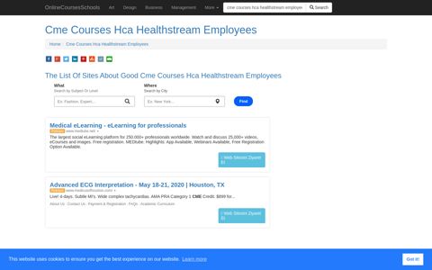 Cme Courses Hca Healthstream Employees