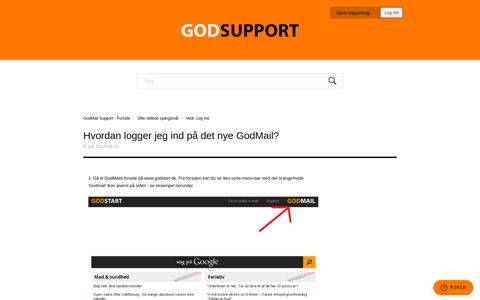 Hvordan logger jeg ind på det nye GodMail? - GodMail Support