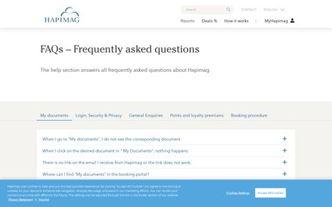 FAQs – Frequently asked questions - Hapimag