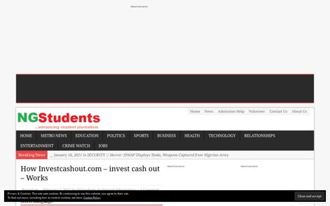 How Investcashout.com – invest cash out – Works ...