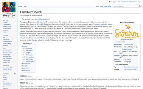 Foursquare Swarm - Wikipedia