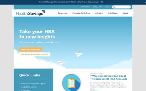 HealthSavings Administrators: Health Savings Account (HSA)