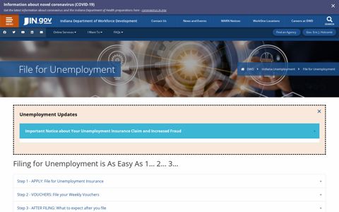 DWD: File for Unemployment - IN.gov