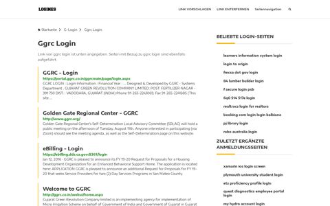 Ggrc Login | Allgemeine Informationen zur Anmeldung - Logines.de