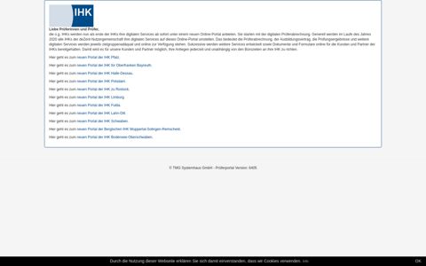 IHK Prüferabrechnung Online - TMG Systemhaus GmbH