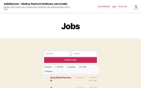 IndiaMedJobs – Medical, Pharma & Healthcare Jobs in India ...