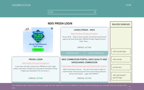ndis proda login - General Information about Login
