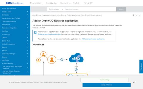 Add an Oracle JD Edwards application - Okta documentation