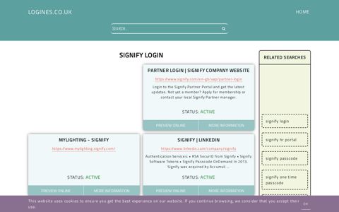 signify login - General Information about Login - Logines.co.uk