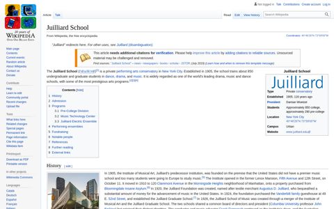 Juilliard School - Wikipedia