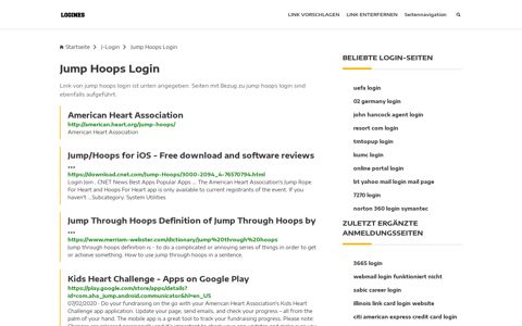 Jump Hoops Login | Allgemeine Informationen zur Anmeldung