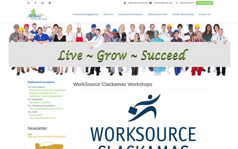 Worksource Clackamas Workshops - Northwest Family Services