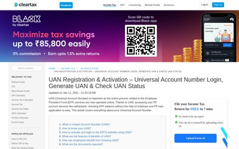 UAN Registration & Activation - Universal Account Number ...