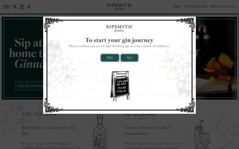 Sipsmith Gin | Home