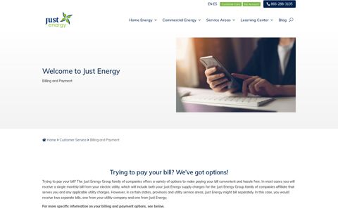 Billing and Payment | Just Energy