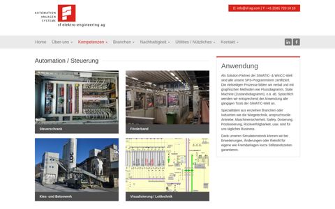 Automation / Steuerung | sf elektro engineering ag