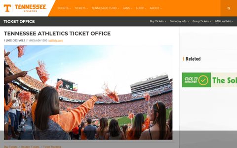 Tennessee Athletics Ticket Office - University of Tennessee ...