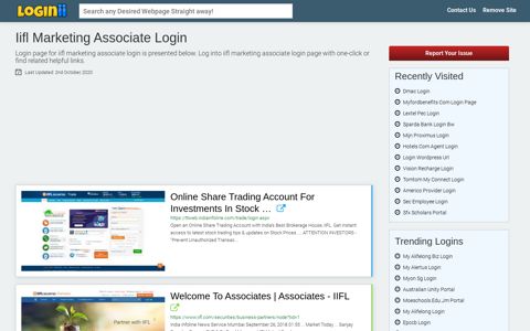 Iifl Marketing Associate Login - Loginii.com