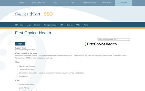 First Choice Health | OneHealthPort