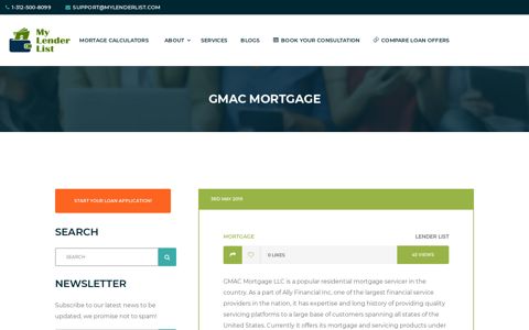 GMAC Mortgage - My Lender List