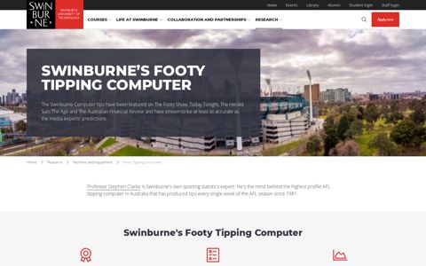 Footy Tipping Computer | Swinburne - Swinburne University
