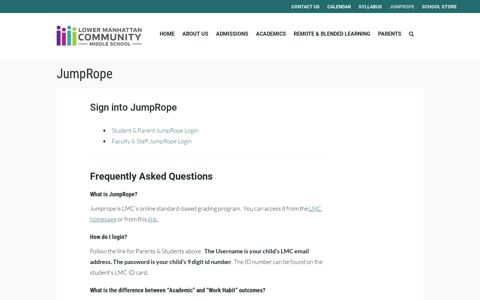 JumpRope - Lower Manhattan Community Middle School