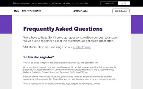 FAQs | greater jobs