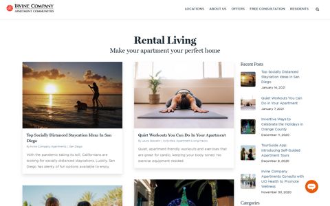 Rental Living - Irvine Company Apartments