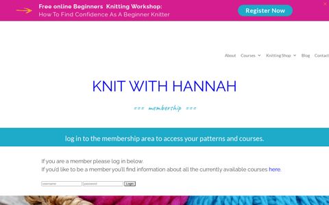 log in - Knit With Hannah