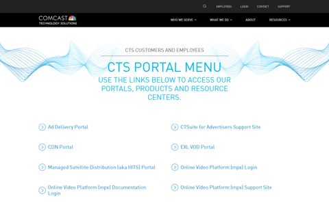 Portal Menu | CTS Customers and Employees