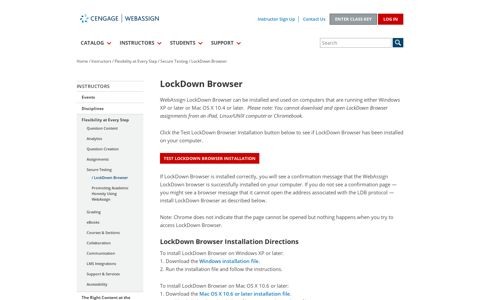 LockDown Browser - WebAssign