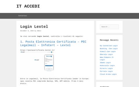 Login Lextel - ItAccedi