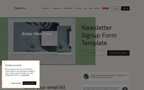 Free Newsletter Signup Form Template—Get Started Now!