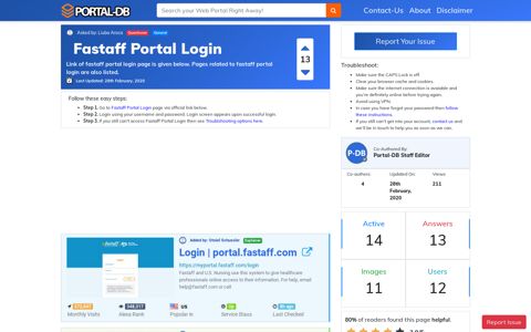 Fastaff Portal Login