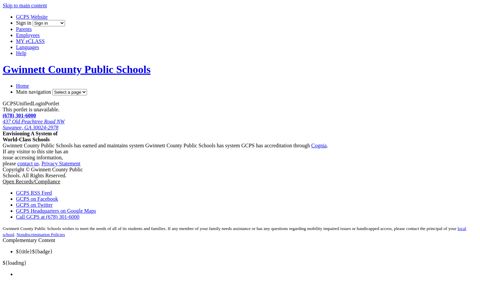 Sign In | GCPS - Gwinnett County Public Schools