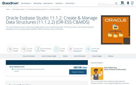 Oracle Essbase Studio 11.1.2: Create & Manage Data ...
