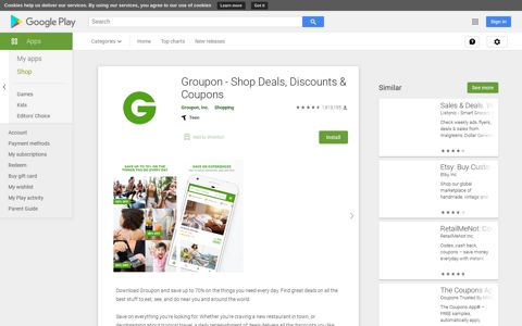 Groupon - Shop Deals, Discounts & Coupons - Apps on ...
