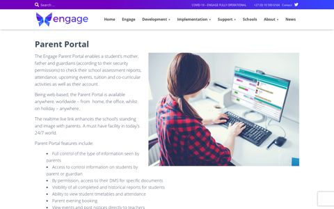 Parent Portal | Engage School Management Systems SA