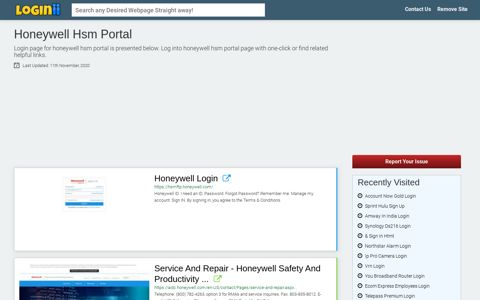 Honeywell Hsm Portal - Loginii.com