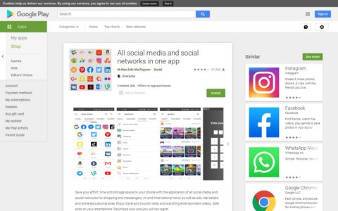 All social media and social networks in one app - Apps on ...
