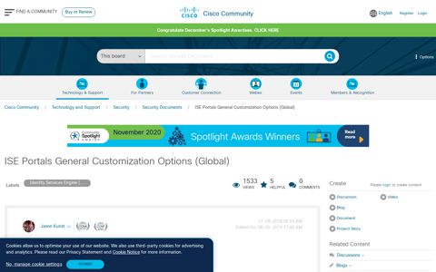 ISE Portals General Customization Options (Global) - Cisco ...