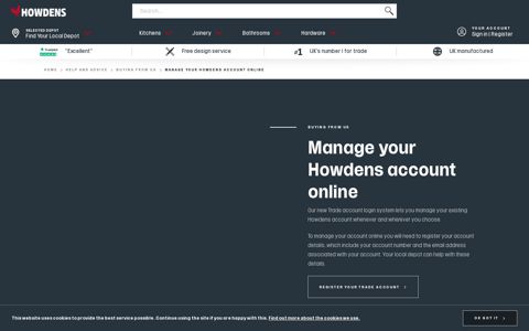 Manage Your Howdens Account Online | Register Now ...