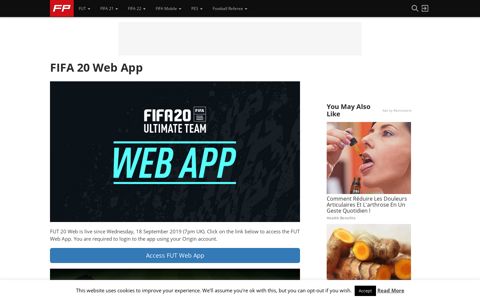 FIFA 20 Web App – FIFPlay